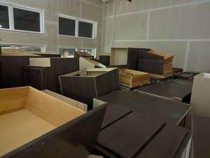 lot 184 image: Buyers choice of 20 new kitchen cab...
