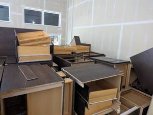 lot 185 image: Buyers choice of 20 new kitchen cab...