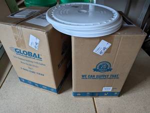 lot 99 image: 2 1.5 gallon outdoor ashtrays, new ...