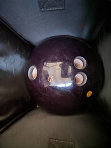 lot 112 image: Bowling ball in carry bag with size...