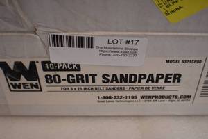 Wen Belt Sander Sandpaper