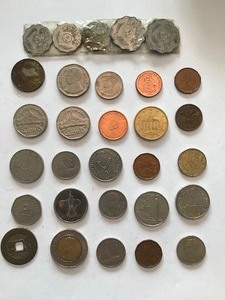 lot 28 image: 30 misc. foreign coins