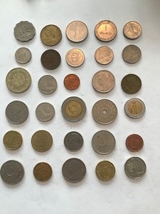 lot 32 image: 30 misc. foreign coins