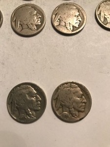 lot 45 image: 34 - Indian  Buffalo Head Nickels