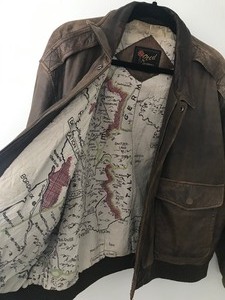 lot 73 image: Brown Leather Jacket