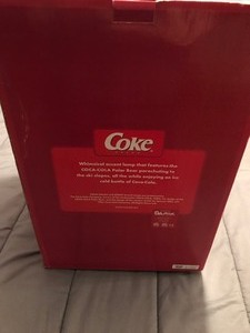 lot 105 image: Coca Cola Polar Bear Snow Boarding Parachute Lamp