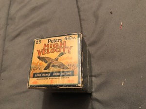 lot 3 image: Box of 15 vintage Peters .410 High Velocity smokeless shotgun shells