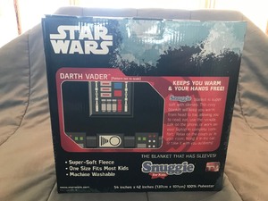 lot 148 image: Stars Wars Darth Vader Super Soft Kids Blanket Comforter Snuggie  Never been opened
