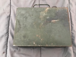 lot 156 image: Vintage military first aid kit