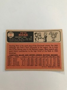 lot 180 image: 1966 Topps Pete Rose #30 baseball card