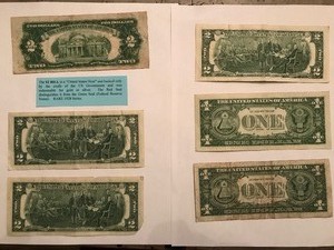 lot 187 image: 6 - two dollar and one dollar bills
