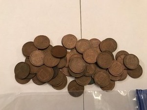 lot 193 image: 66 - wheat pennies