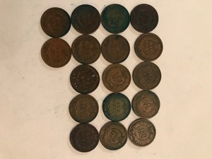 lot 198 image: 17 - Indian head pennies