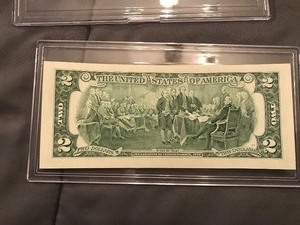 lot 291 image: 2003 series two dollar bill