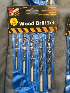 lot 308 image: 14 - Sterling tools 5 pack wood drill set