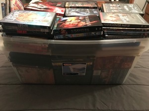 lot 326 image: Large tote of DVDs