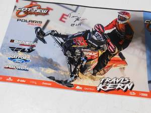 lot 202 image: 2 autographed posters from snow cross races