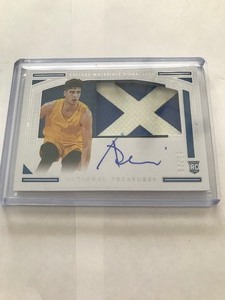 lot 423 image: 2 - 2020 Panini National Treasures Collegiate Basketball Cards - Cassius Winston and Deni Avdija