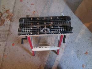 lot 22 image: Fold up miter taw table work bench...