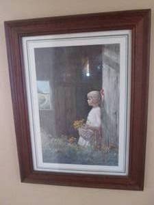 lot 70 image: A. Sehring framed print of a little...