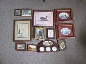 lot 79 image: Assorted Pictures, frames and Therm...