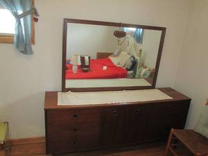 lot 94 image: Vintage 9-drawer long style dresser...