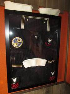 lot 137 image: Wall mounted Shadowbox containing U...