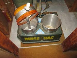lot 147 image: Vintage Rinse n vac carpet cleaner...