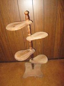 lot 149 image: Fully adjustable 4-tier wood plant ...