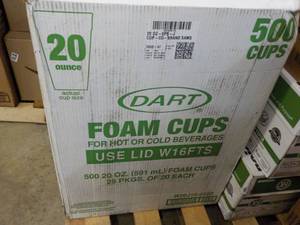 Dart 500 Foam 20 oz Cups...