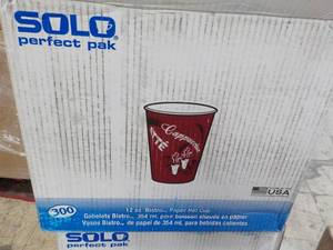 SOLO 300 Ct 12 oz Bistro Paper Hot ...