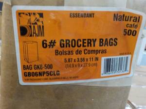 500 Grocery Bags 5.87 x 3.56 x 11...