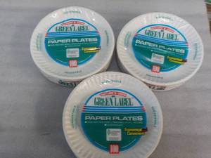 300 Green Label 9 White Paper Plat...