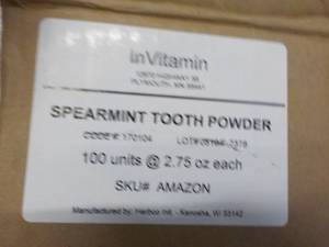 100 Jars InVitamin Spearmint Charco...