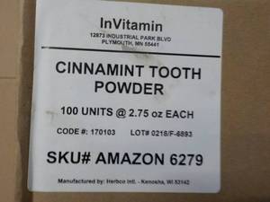 100 Jars InVitamin Cinnamint Charco...