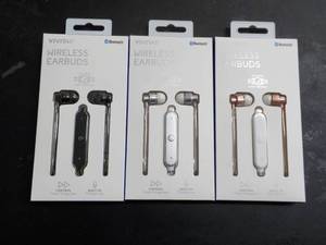 3 Bluetooth Vivitar Wireless Earbud...