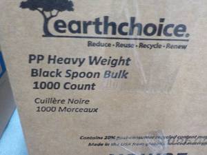 1000 Heavy Weight black Plastic Spo...