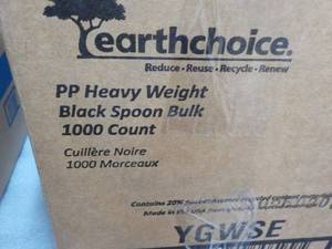 1000 Heavy Weight black Plastic Spo...