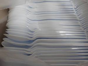 1000 Heavy Weight White Plastic Spo...