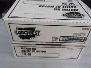 Case of 12qts CarQuest SAE40 Motor ...