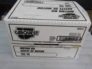 Case of 12qts CarQuest SAE40 Motor ...