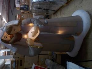 Joseph, Mary and Jesus Lighted Blow...