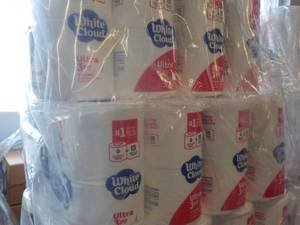 48 Rolls White Cloud 3 ply Toilet P...