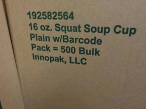 500 - 16 oz Soup Cups...