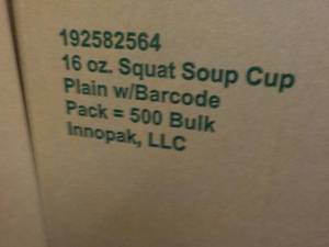 500 - 16 oz Soup Cups...