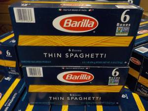 12 boxes Barilla Thin Spaghetti be...