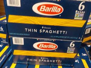 12 boxes Barilla Thin Spaghetti be...