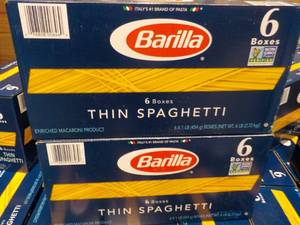 12 boxes Barilla Thin Spaghetti be...