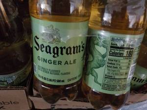 24 pack Seagrams Ginger Ale...