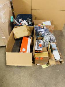 HUGE LOT of lighting, Plumbing and other electrical items, Halo, Extention Cords etc..